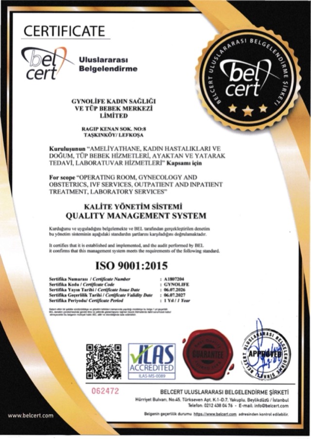 ISO 9001:2015 Quality Management System &ndash; GynoLife